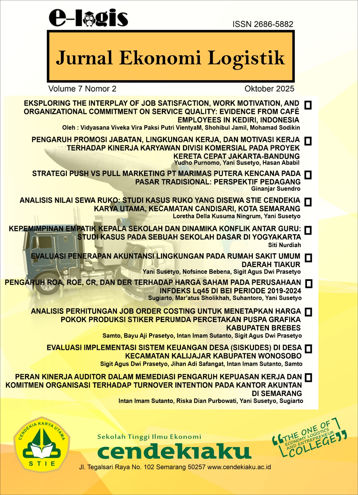 Jurnal Ekonomi Logistik